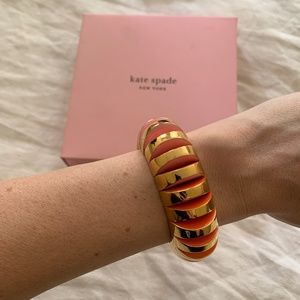 kate spade Pink, Orange, Gold Chunky Bracelet